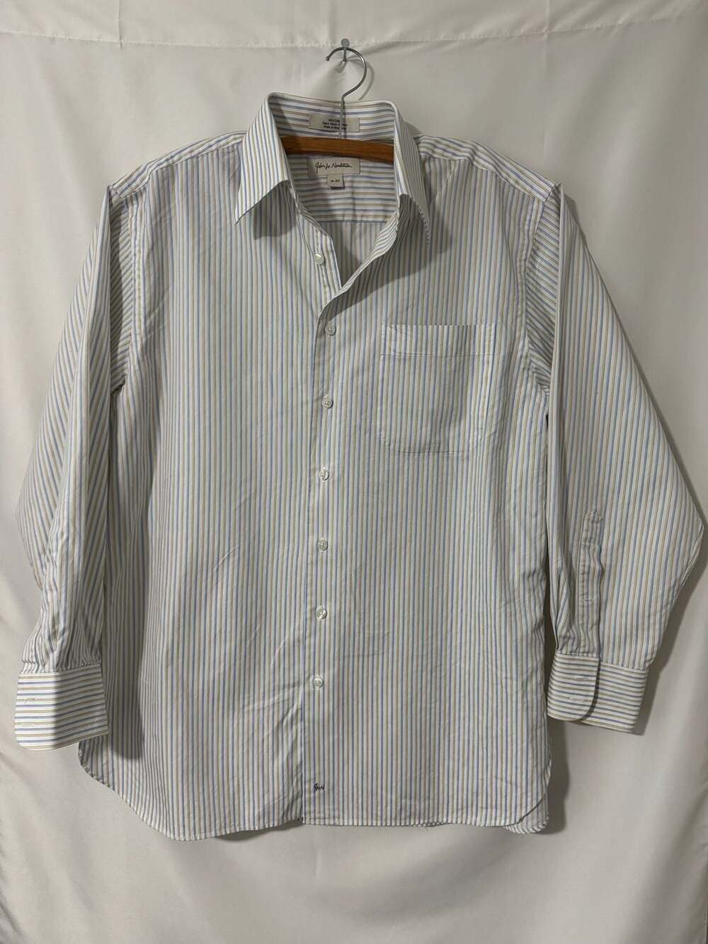 John W. Nordstrom Dress Shirt Size 16-33 Striped Cotton
